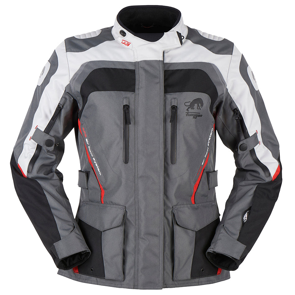 Furygan Apalaches Lady Jacket Black/Grey/Red