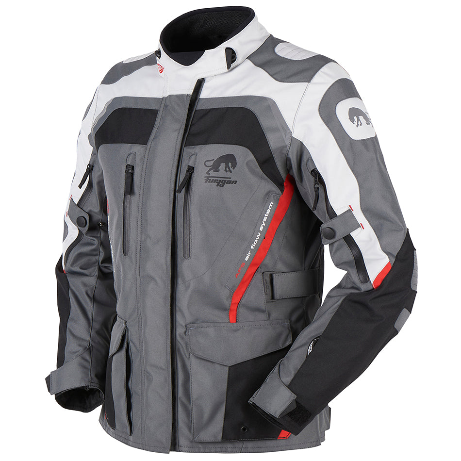 Furygan Apalaches Lady Jacket Black/Grey/Red