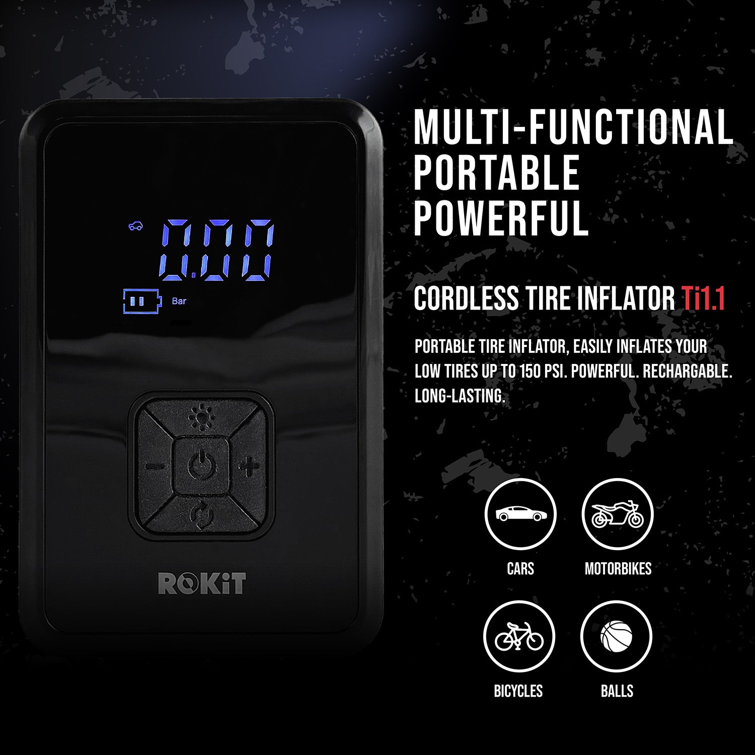 ROKiT Up Tyre Inflator 5200mAh