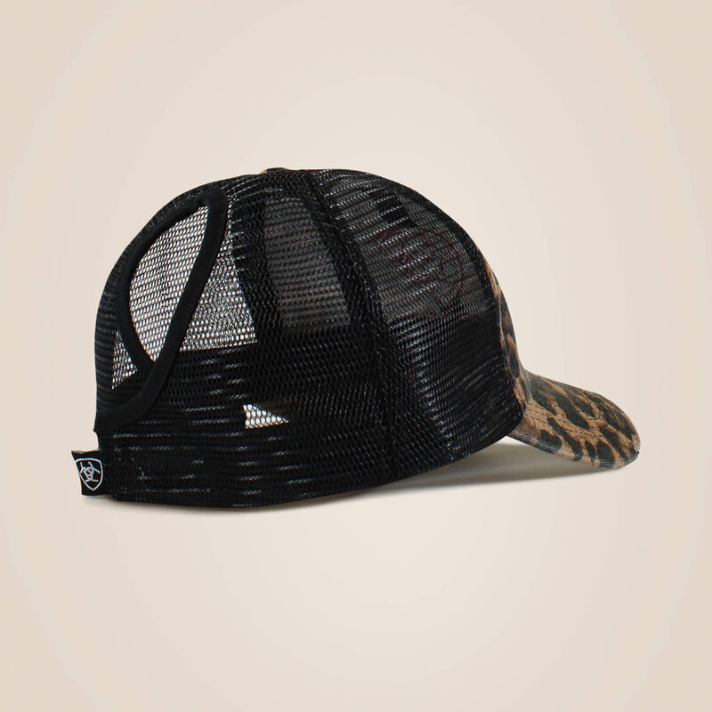 Ariat Womens Embossed Logo Cheetah Print Cap