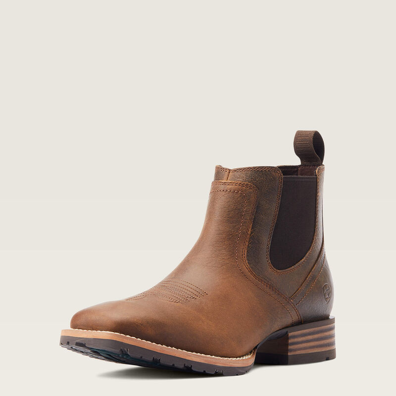Ariat Mens Hybrid Low Boy Wide Square Toe Chelsea Boot