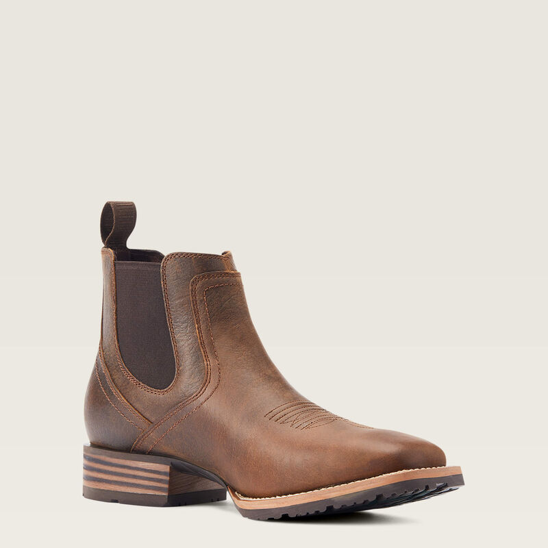 Ariat Mens Hybrid Low Boy Wide Square Toe Chelsea Boot