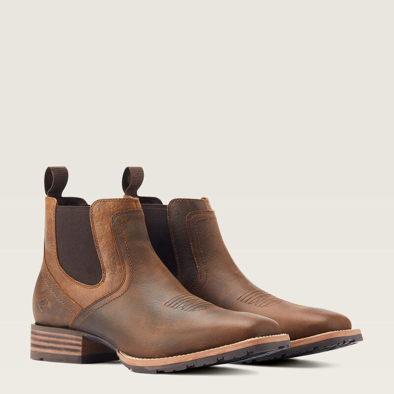 Ariat Mens Hybrid Low Boy Wide Square Toe Chelsea Boot
