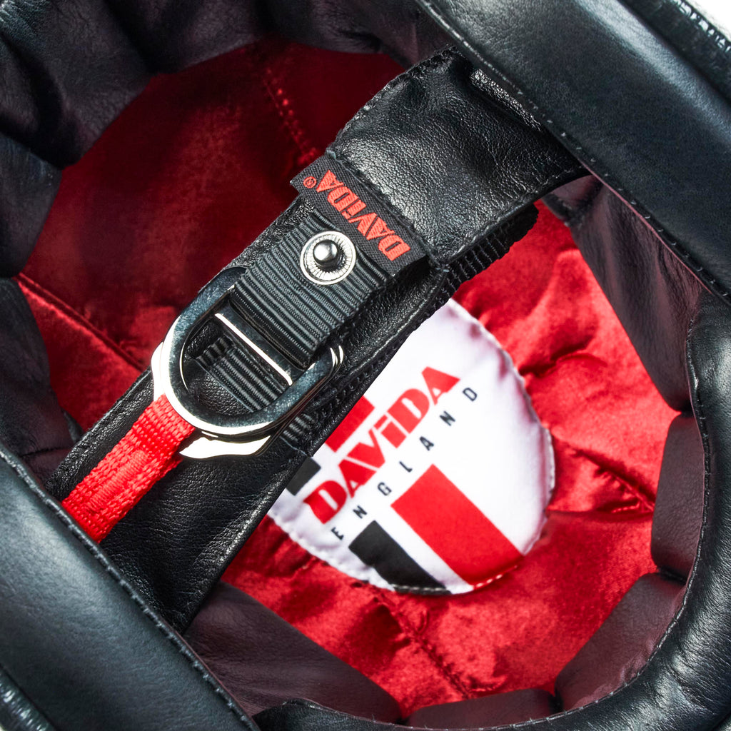 Davida Speedster v4 Leather Helmet Liner Kit Black