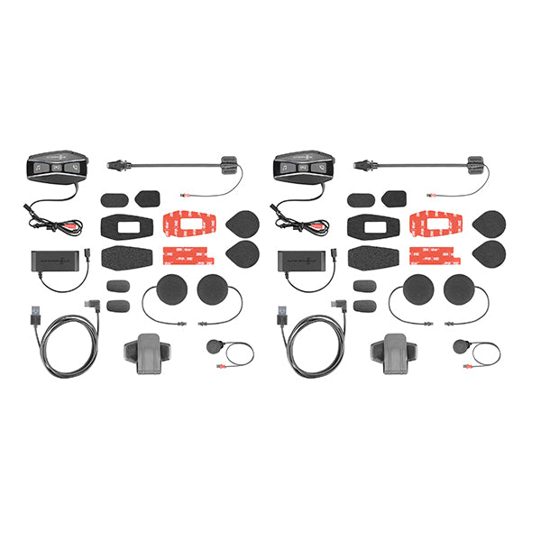 Interphone UCOM 16 Motorcycle Bluetooth Communication System (Twin Pack)