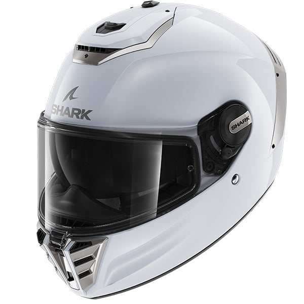 Shark Spartan RS Blank White