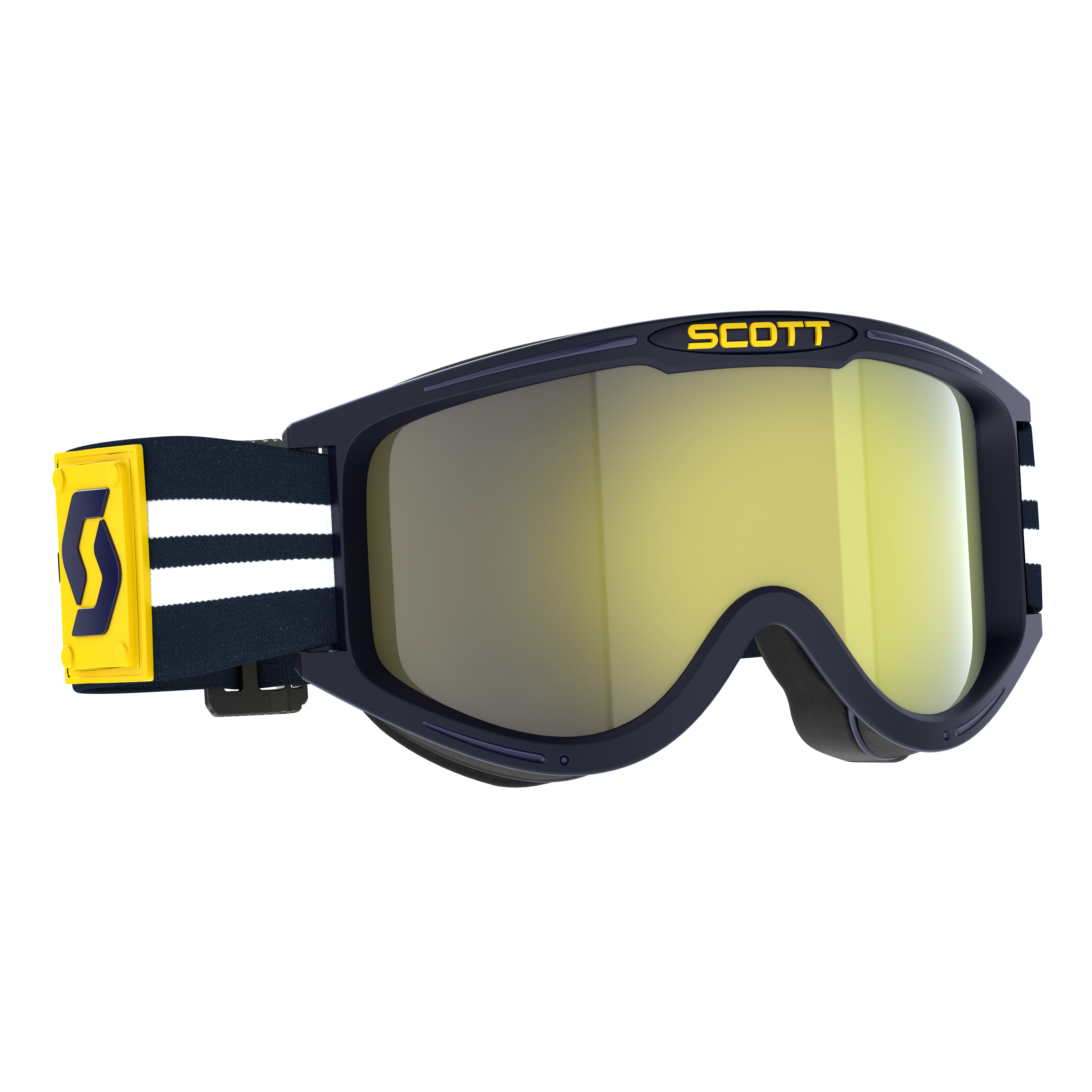 Scott Goggle 89X Era Blue/White with Yellow Lens