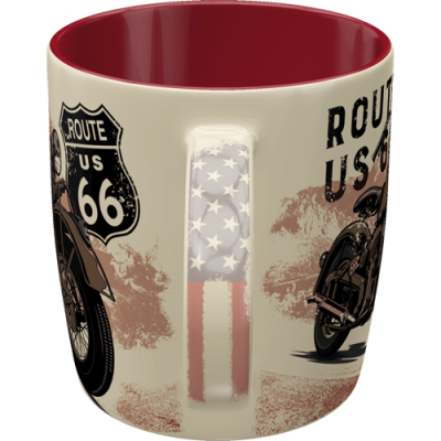 Nostalgic Art Ceramic Mug 330ml Route 66 Bike Map