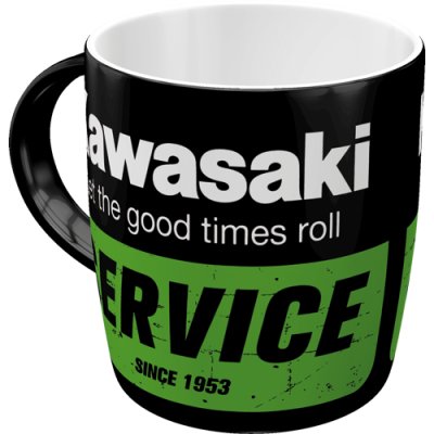 Nostalgic Art Ceramic Mug 330ml Kawasaki Let The Good Times Roll