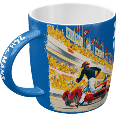 Nostalgic Art Ceramic Mug 330ml 24h Le Mans Racing Poster Blue