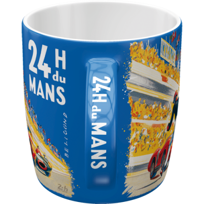 Nostalgic Art Ceramic Mug 330ml 24h Le Mans Racing Poster Blue