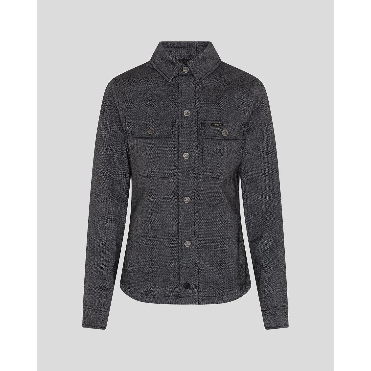 Rokker Boston Ladies Rider Shirt Grey