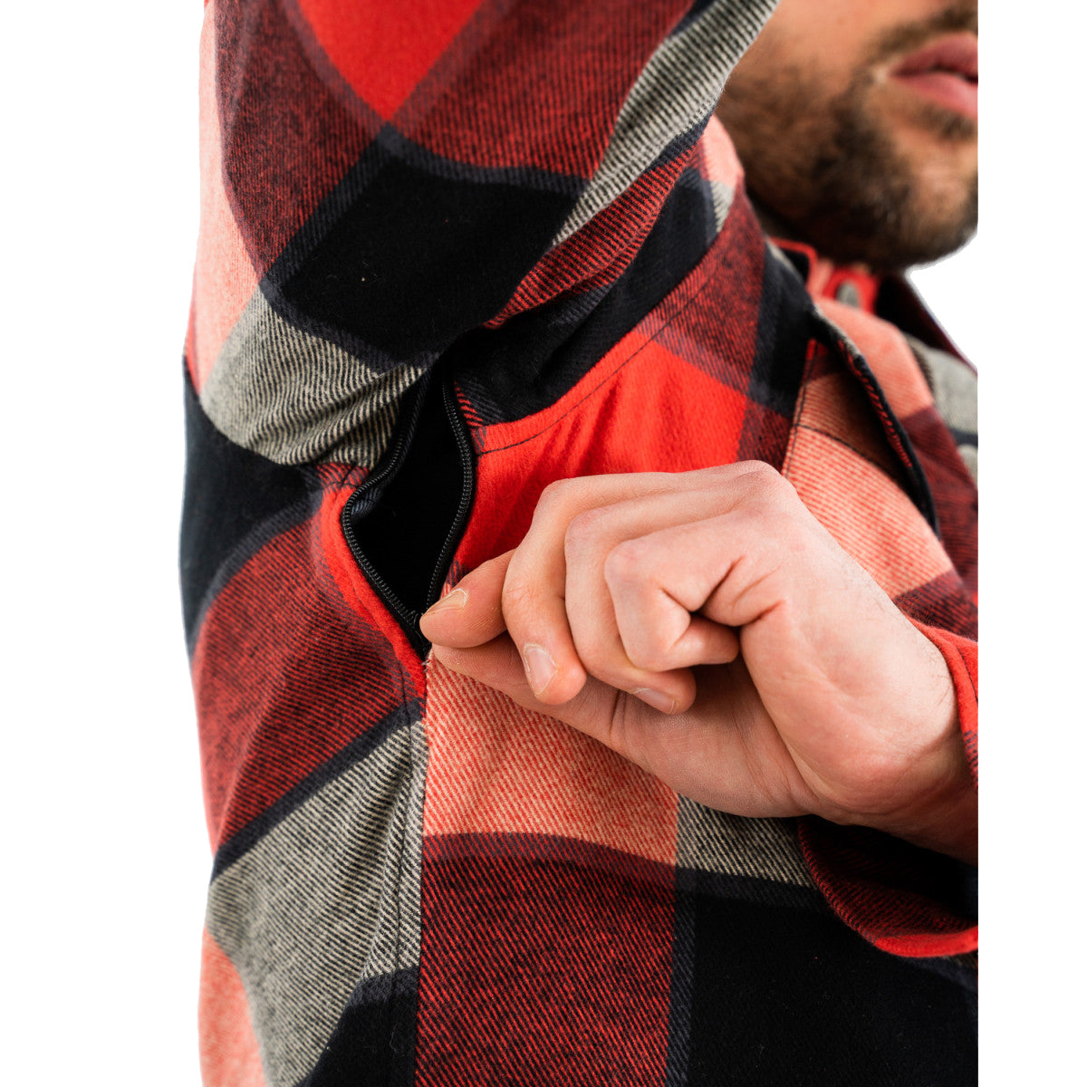 Rokker Boulder Rider Shirt Red/Black/White