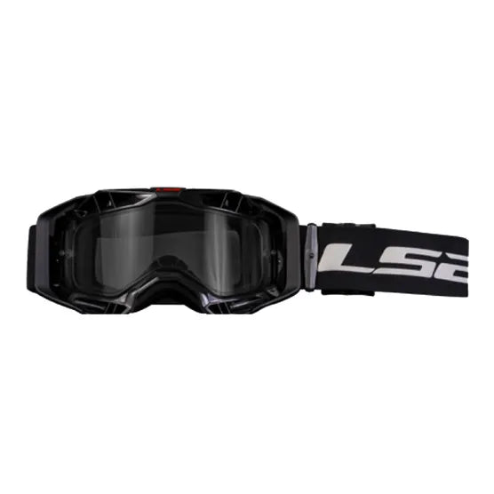 LS2 Aura Goggle Black with Clear Visor