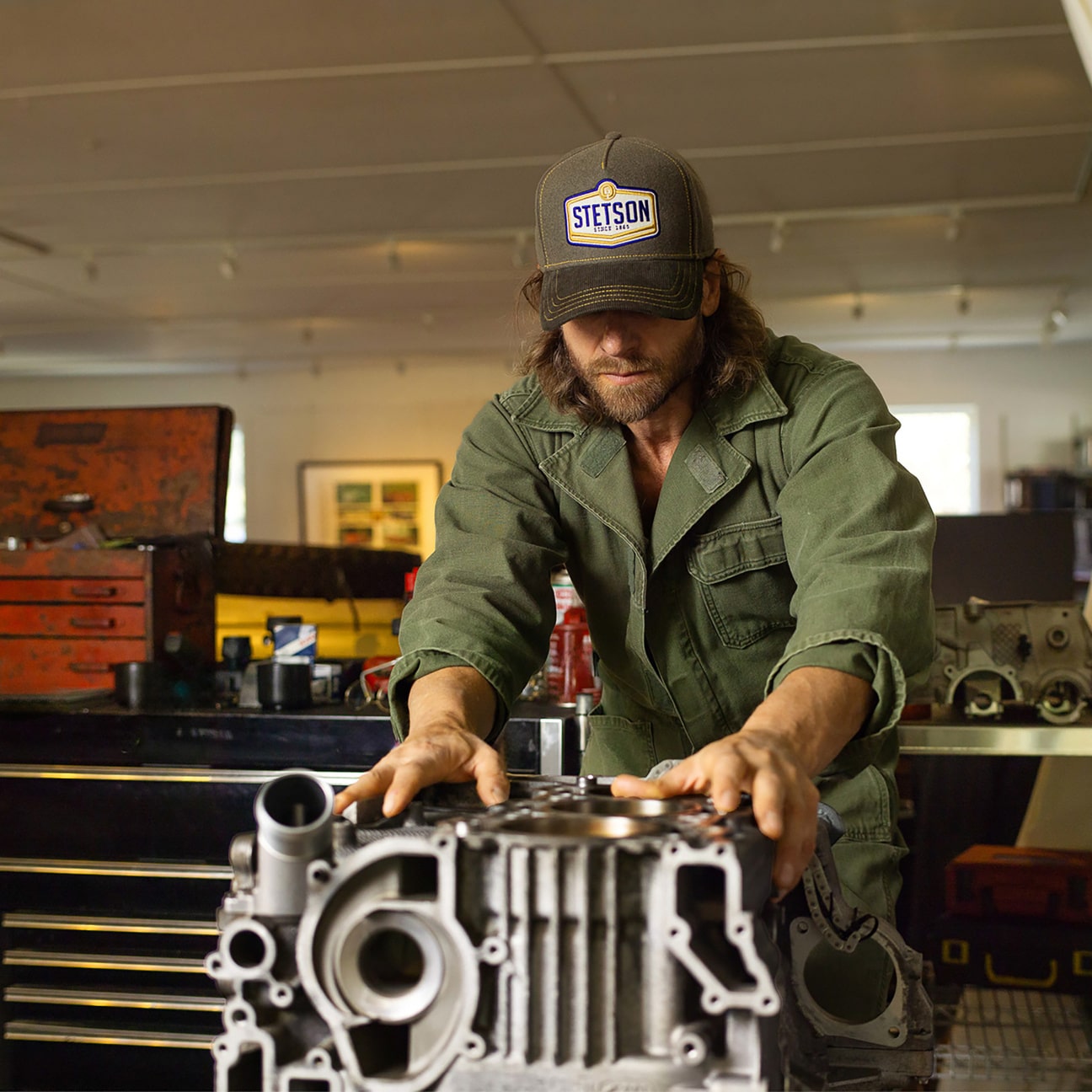 Stetson Wool Patch Cap Wordmark