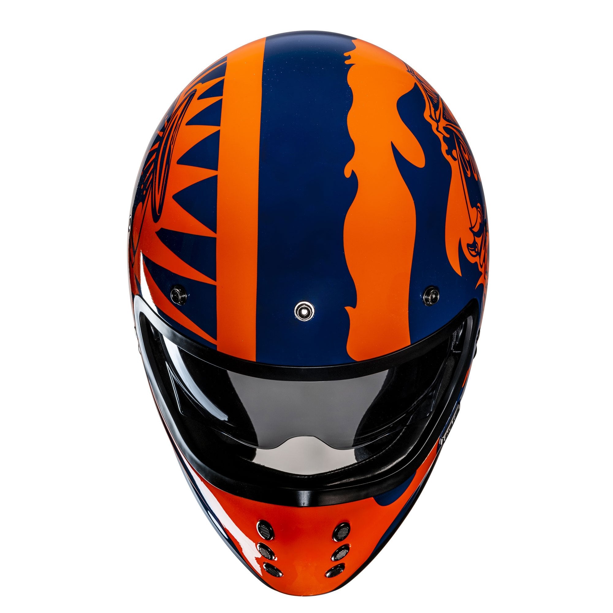 HJC V60 Flame MC27 Blue/Orange
