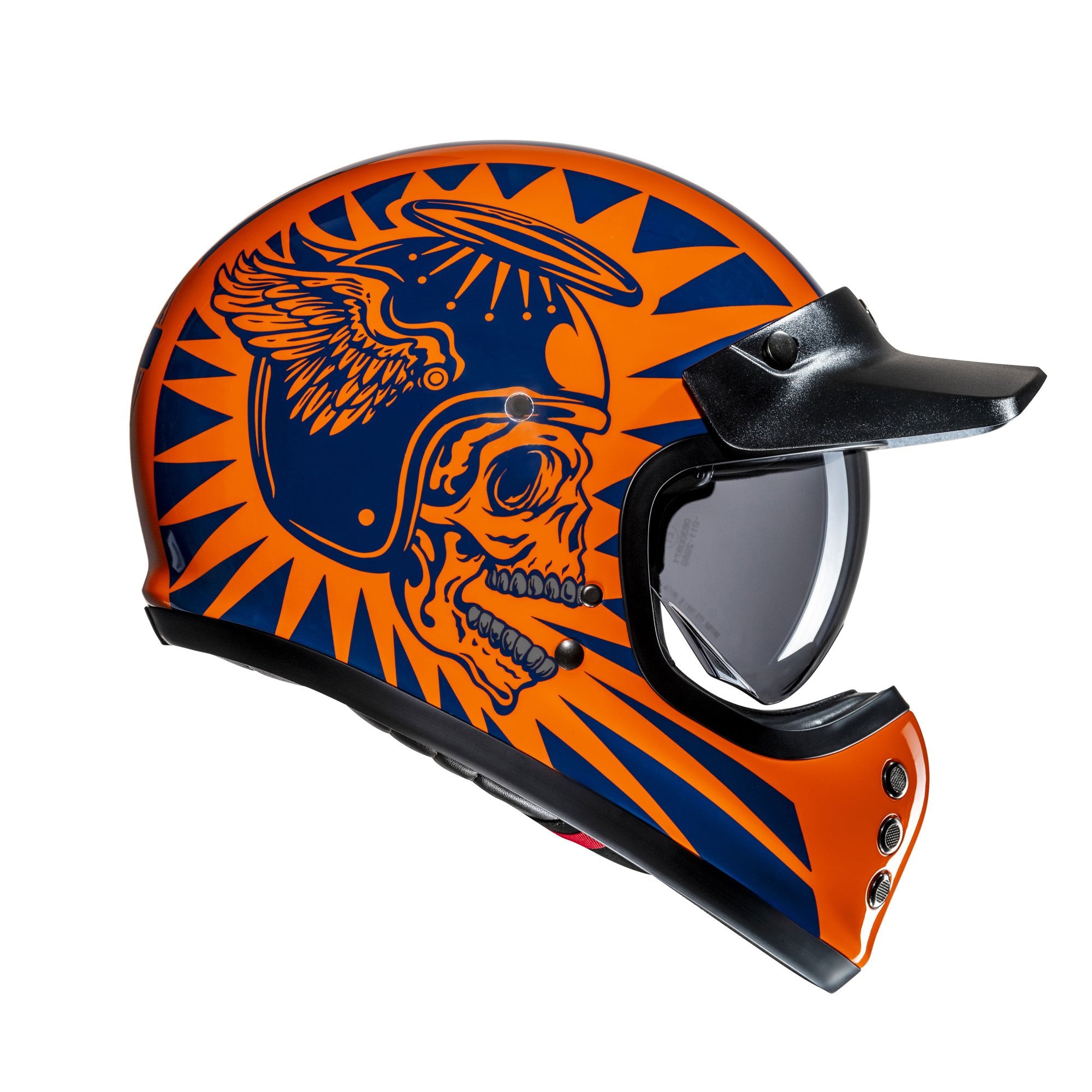 HJC V60 Flame MC27 Blue/Orange