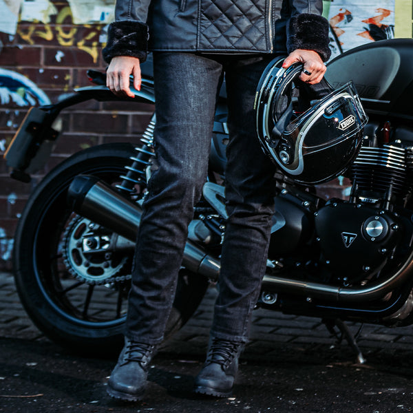 Spada Drifter Ladies Jeans Washed Black