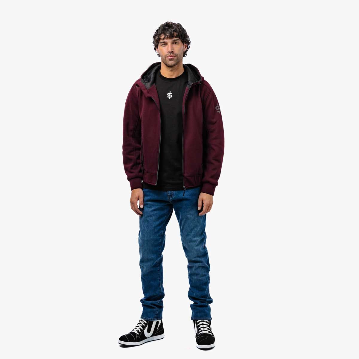 Spada Blade Zip CE Hoodie Port Red