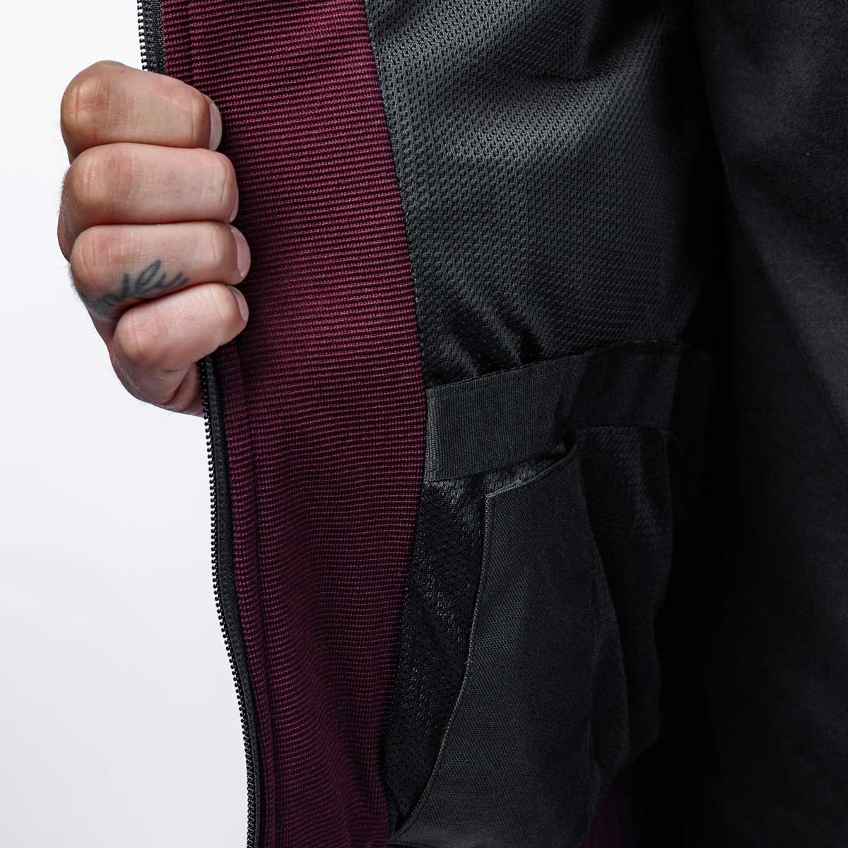 Spada Blade Zip CE Hoodie Port Red
