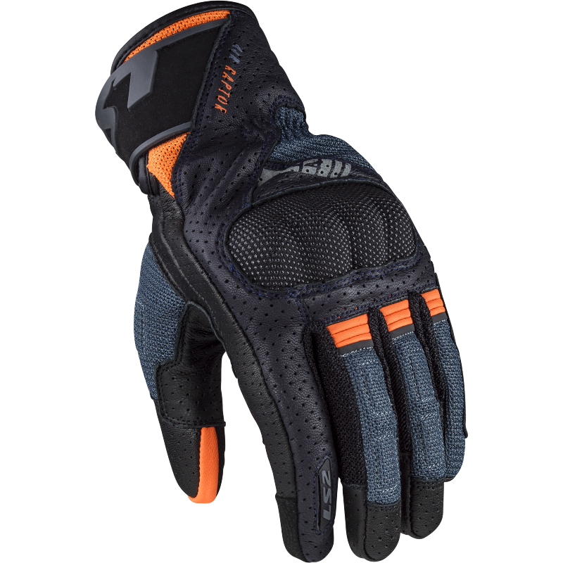 LS2 Air Raptor Man Gloves Dark Blue/High Visibility Orange