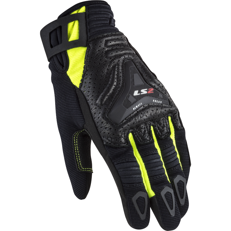 LS2 All Terrain Lady Gloves Black/High Visibility Yellow
