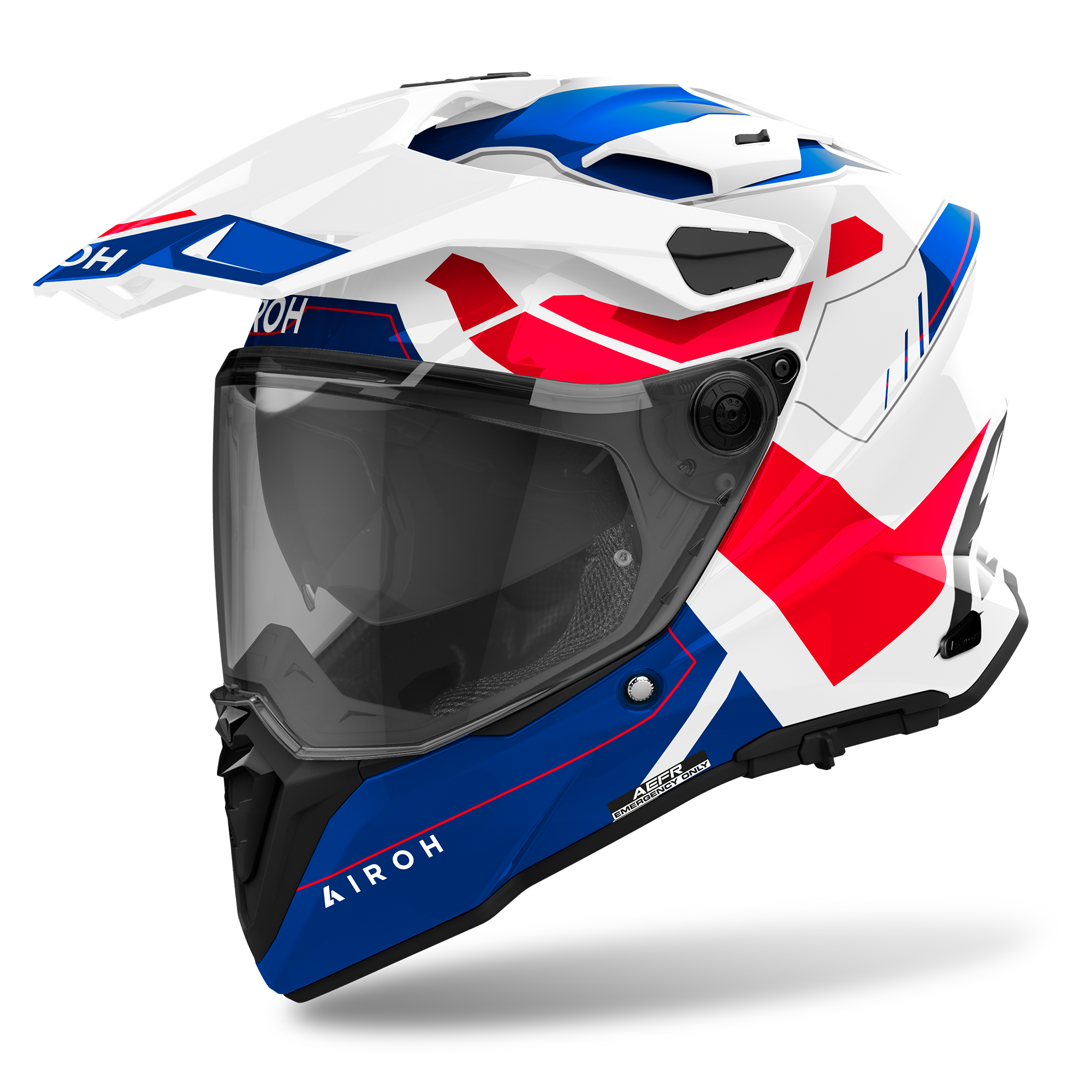 Airoh Commander 2 Reveal Blue/Red Gloss