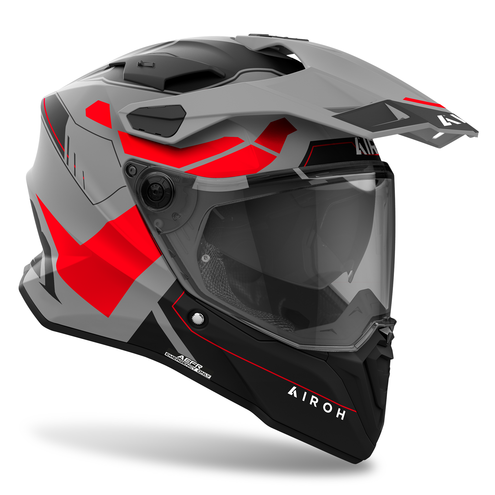 Airoh Commander 2 Reveal Red Fluo Matt