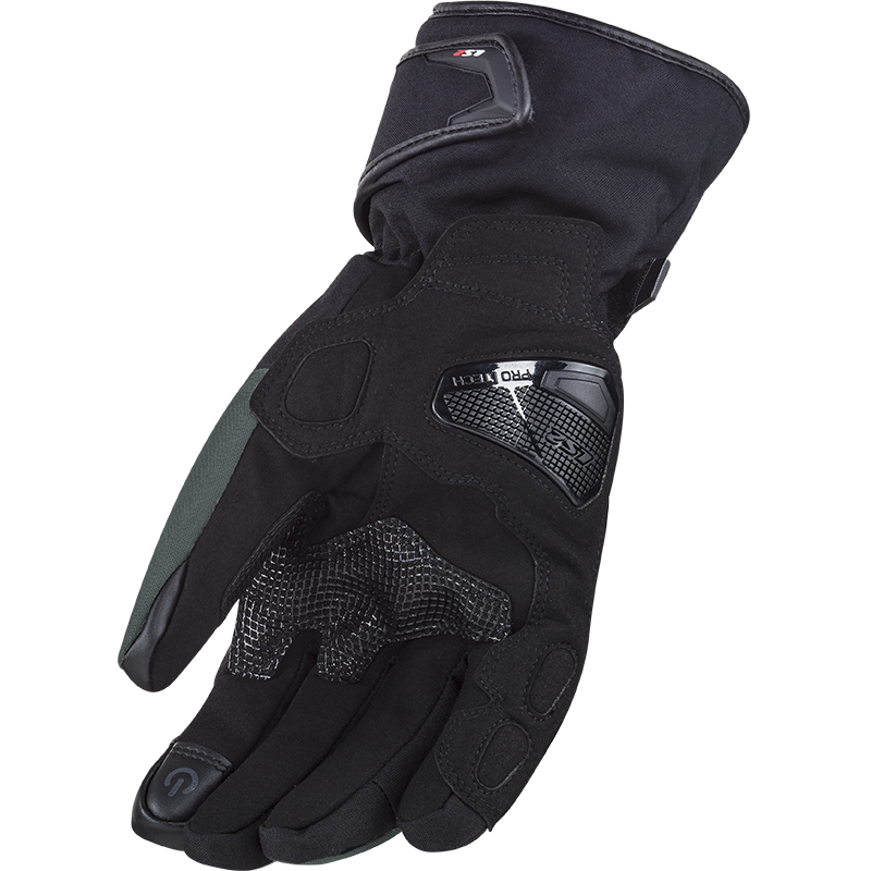 LS2 Snow Man Gloves Black/Green