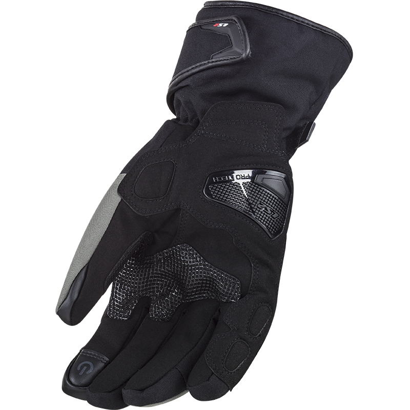 LS2 Snow Man Gloves Black/Grey
