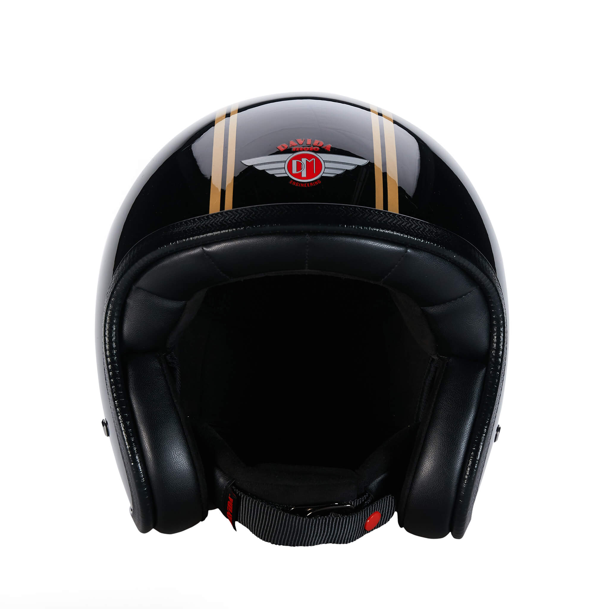 Davida Speedster v4 TT Gloss Pinstripe Black/Gold