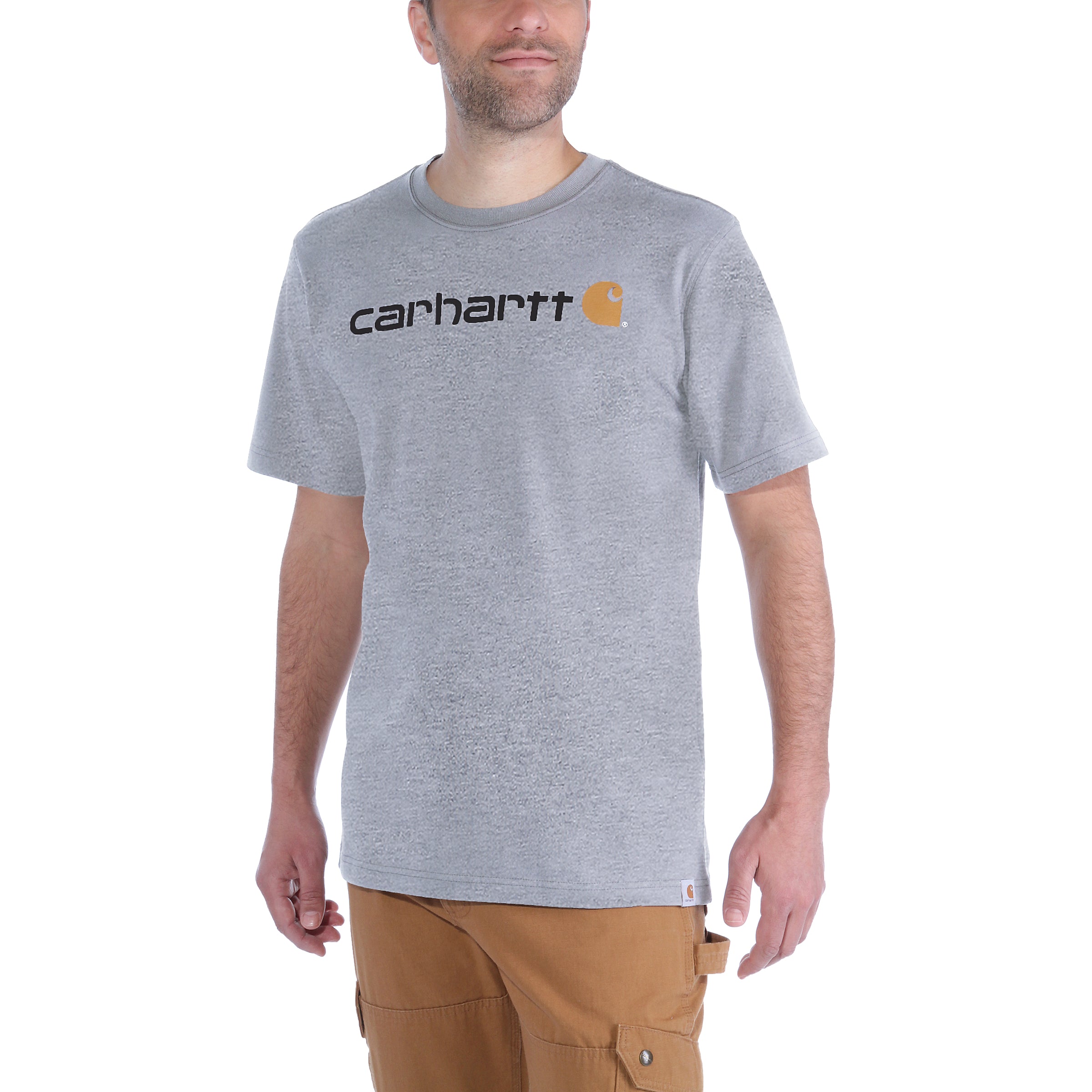 Carhartt Relaxed Fit Heavyweight Short-Sleeve Logo Graphic T-Shirt