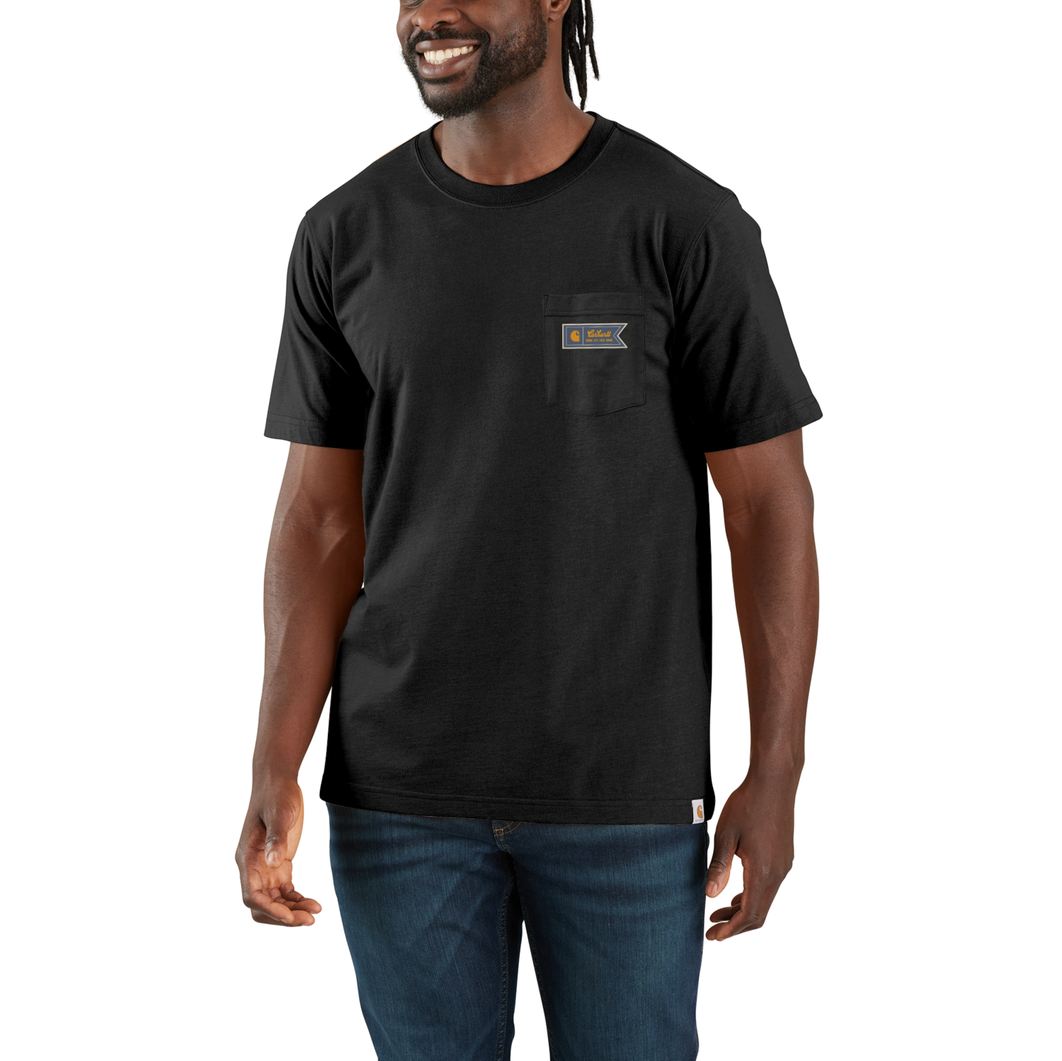 Carhartt Relaxed Fit Lightweight Short-Sleeve Pocket Script Graphic T-Shirt