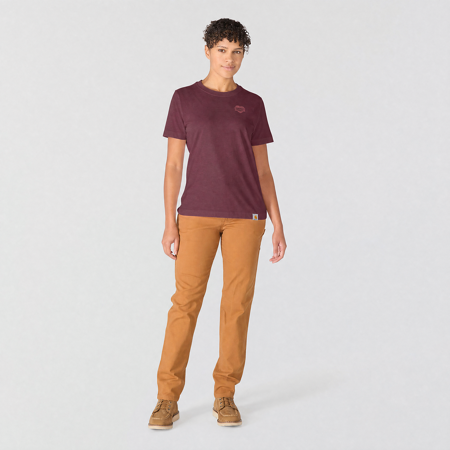 Carhartt Ladies Irvine Relaxed Fit Heritage Heart T-Shirt