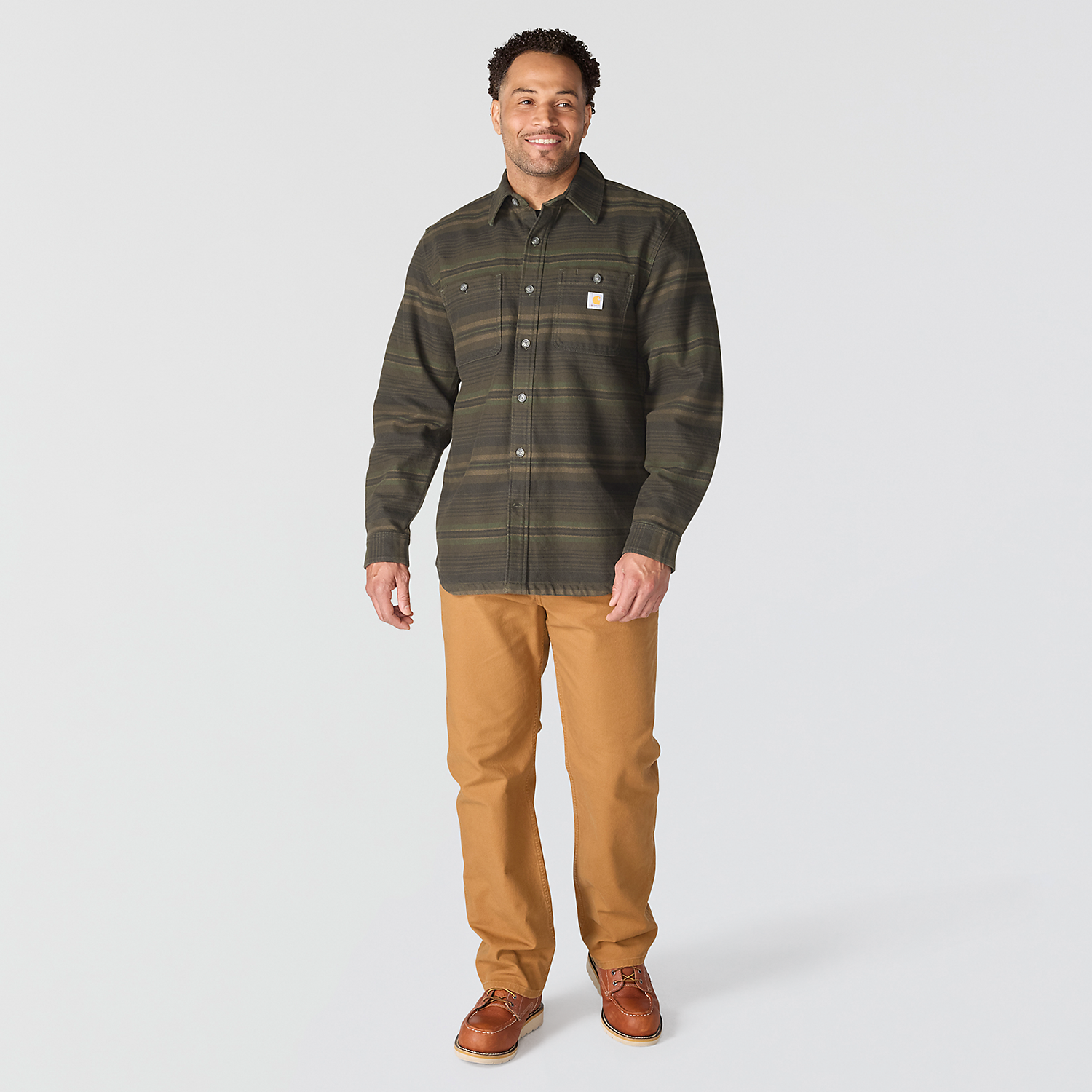 Carhartt Everett Loose Fit Long Sleeve Plaid Shirt