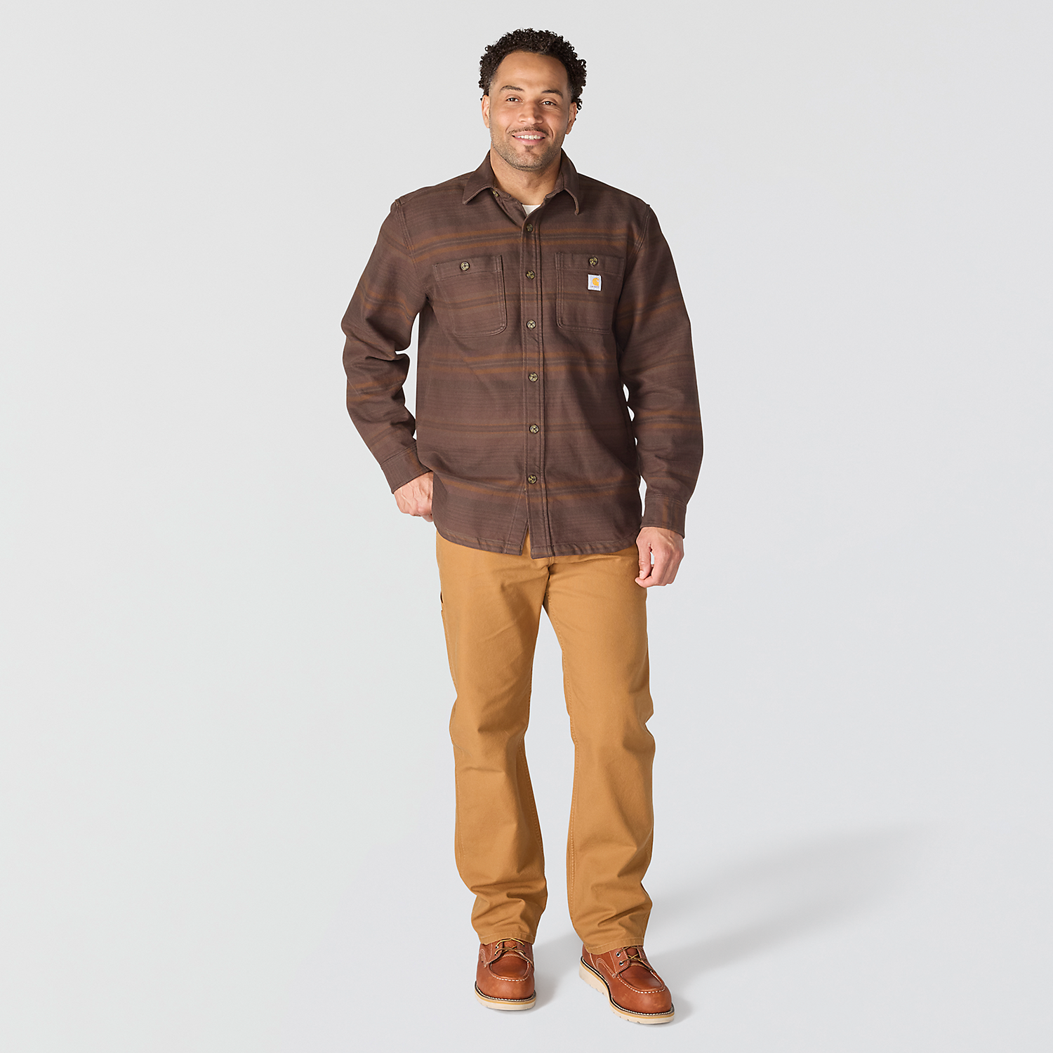 Carhartt Everett Loose Fit Long Sleeve Plaid Shirt