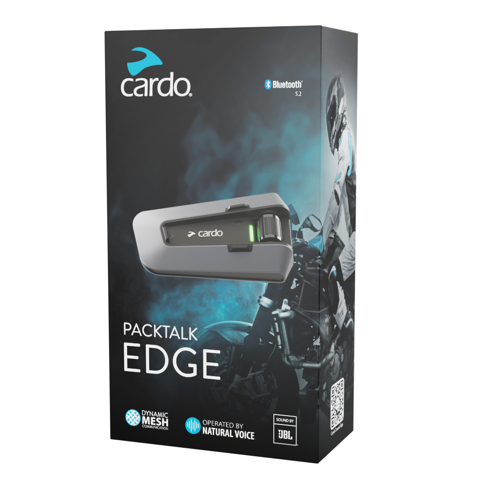 Cardo Packtalk Edge Motorcycle Bluetooth Communication System