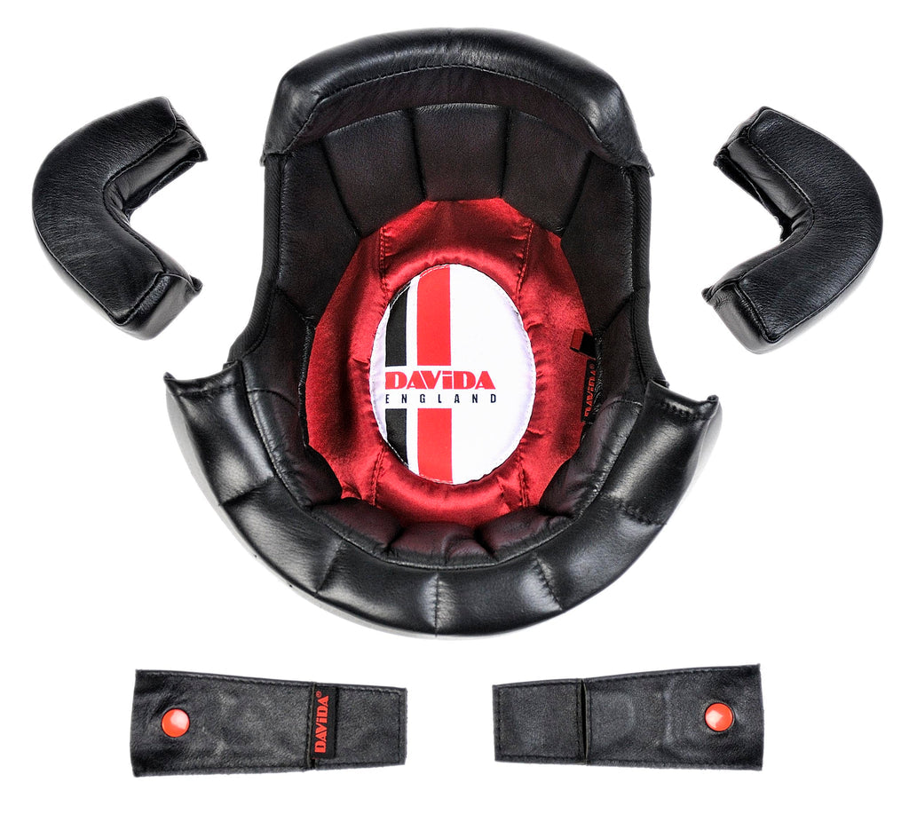 Davida Speedster v4 Leather Helmet Liner Kit Black