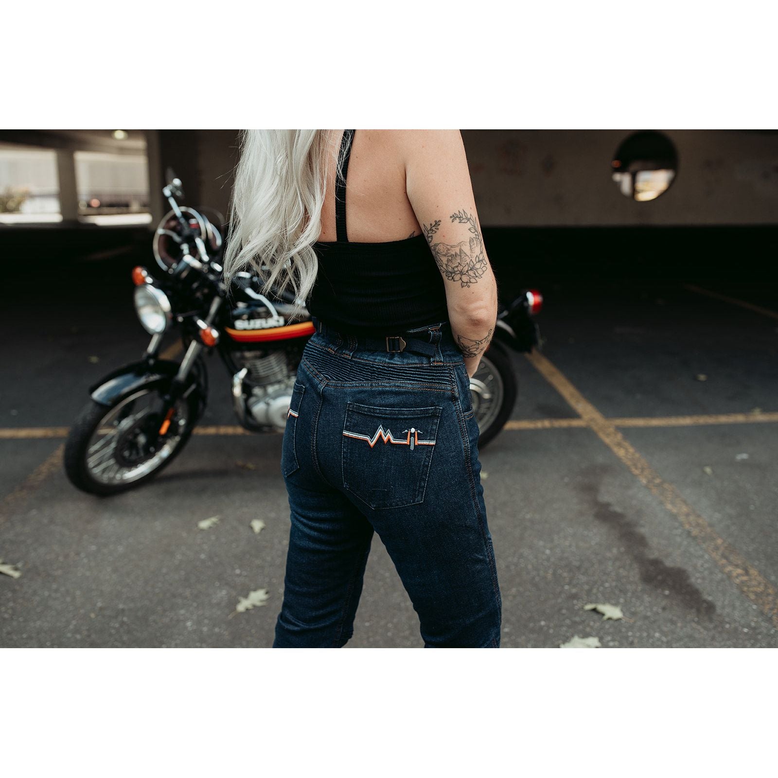 MotoGirl Ellie Jeans Blue