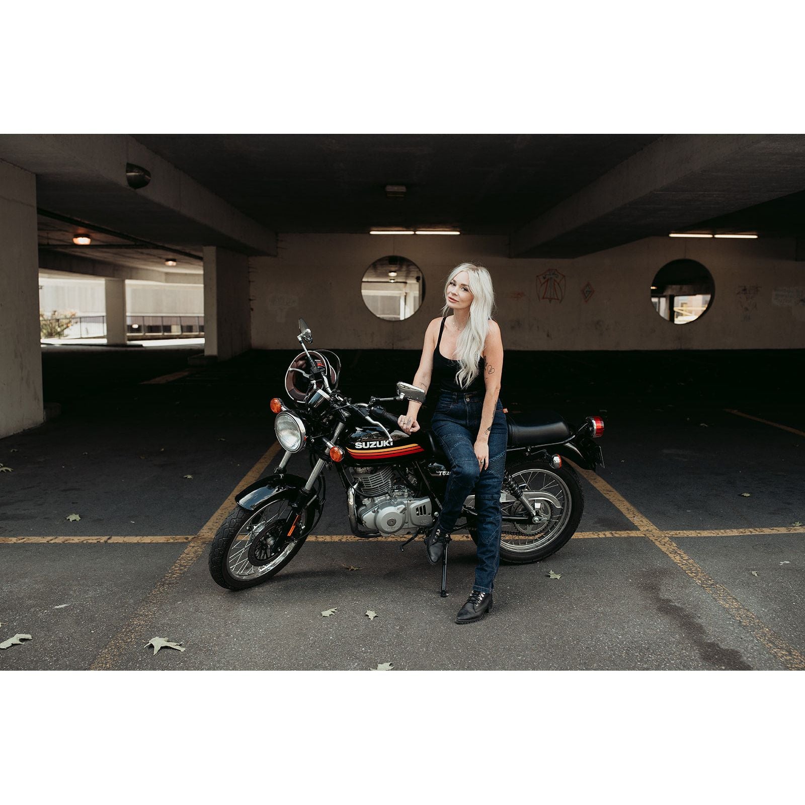 MotoGirl Ellie Jeans Blue