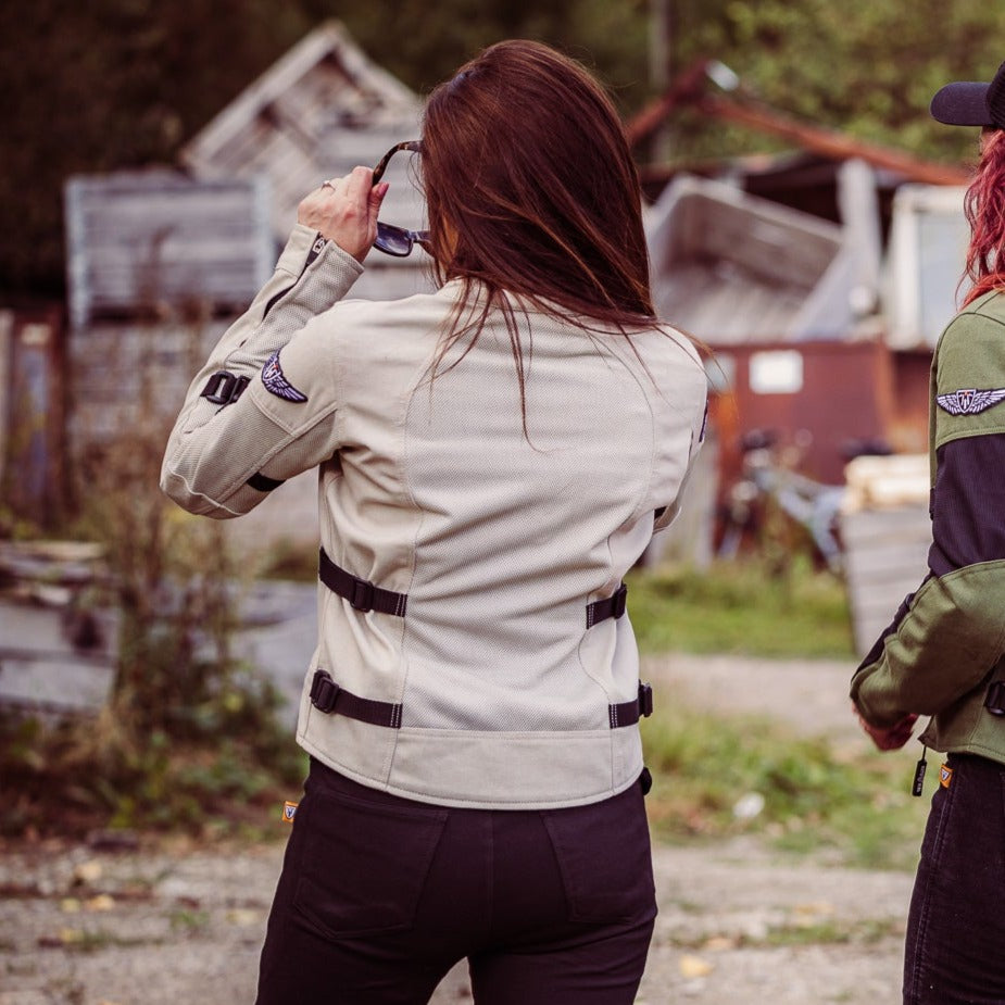 MotoGirl Jodie Summer Mesh Jacket Natural