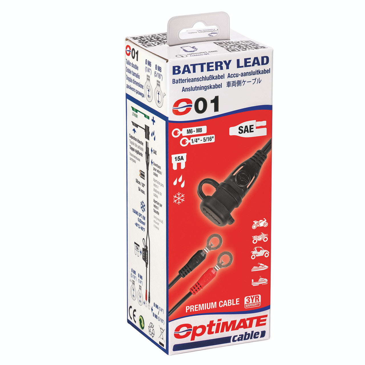 OptiMate O1 Weatherproof Battery Lead Eyelet