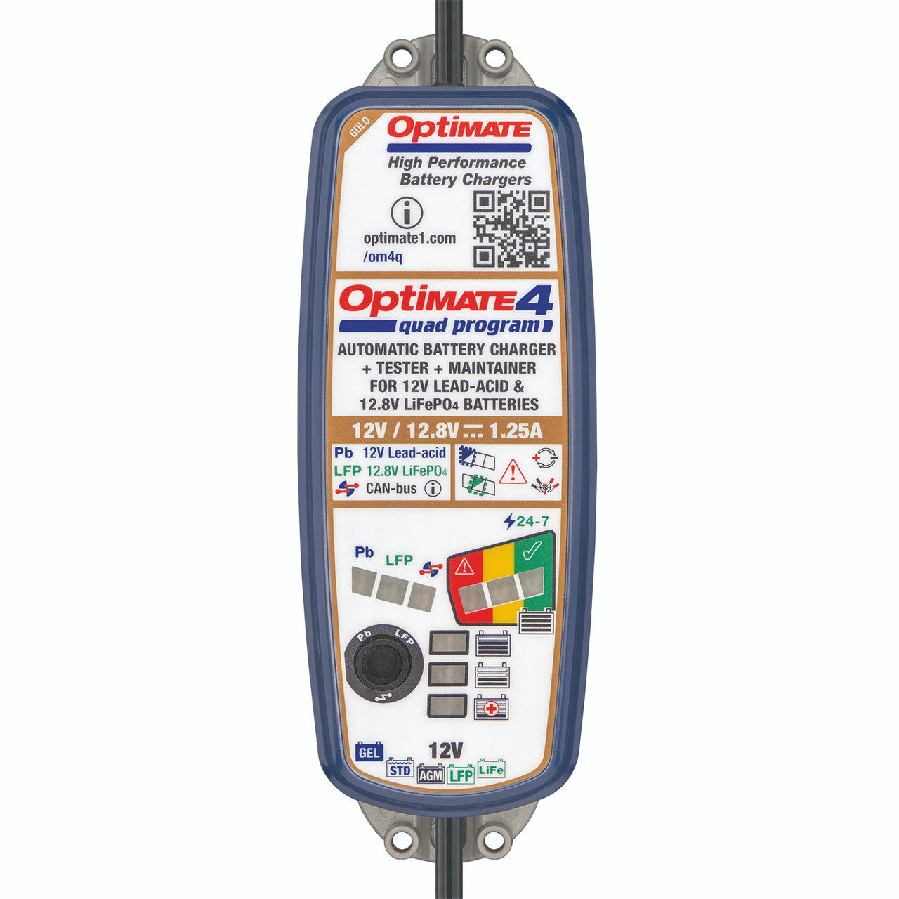 OptiMate 4 Quad Premium CANBUS 12V Battery Optimiser (BMW/Triumph)
