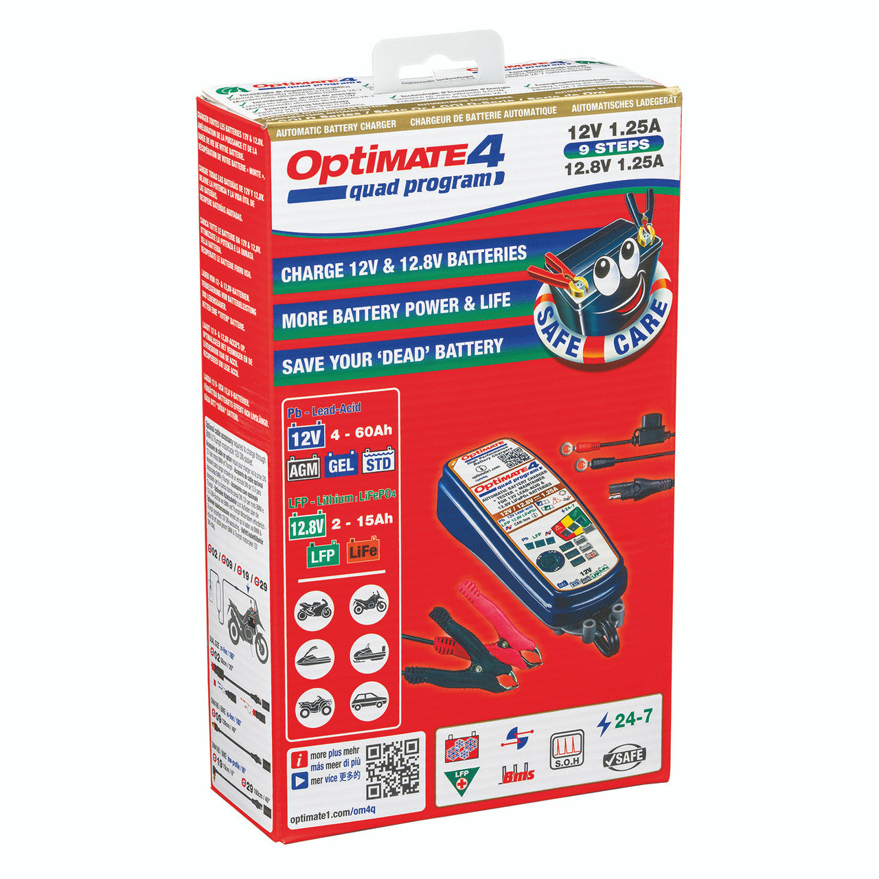 OptiMate 4 Quad Program 12V Battery Optimiser