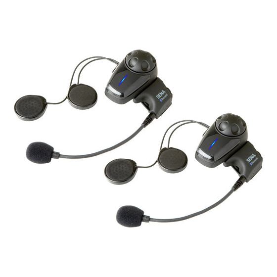 Sena SMH10 Motorcycle Bluetooth Communication System with Fixed Boom Microphone (Dual Pack)