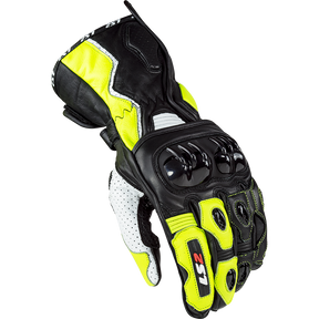 LS2 Swift Racing Gloves Black/Neon Yellow