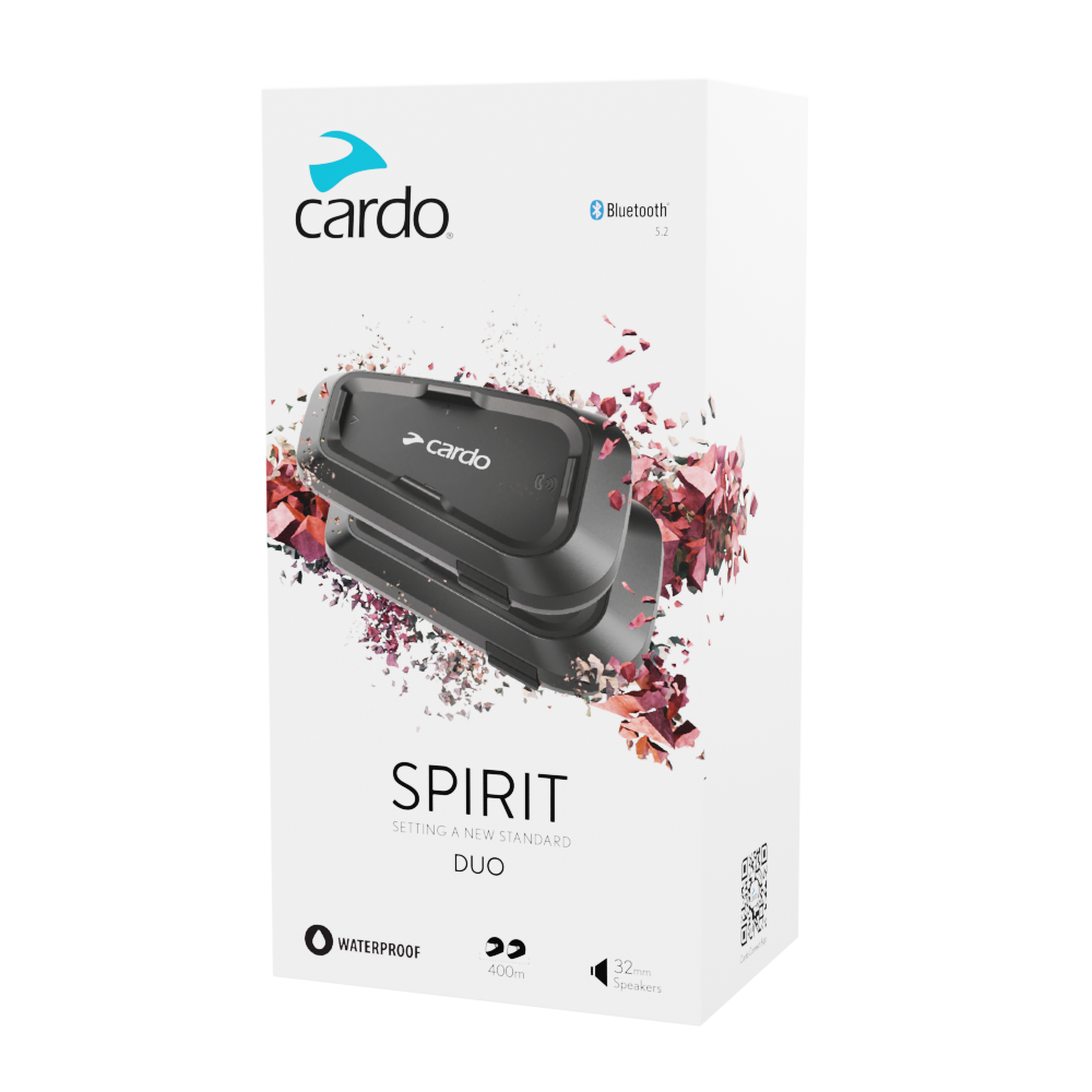 Cardo Spirit Motorcycle Bluetooth Communication System (Duo)