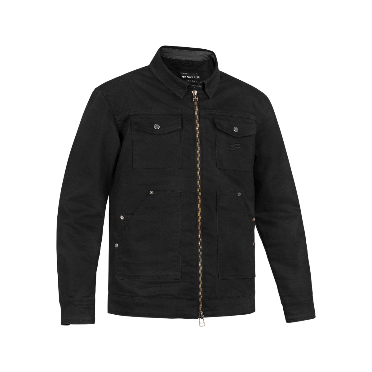 Silk Road Utility Jacket Charcoal Black