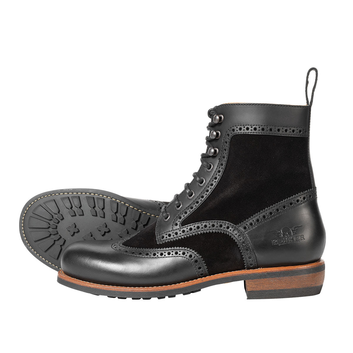 Rokker Frisco Brogue Boot Black