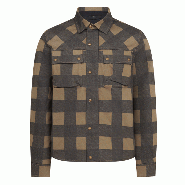 Belstaff Mansion Shirt Chequered Olive/Black